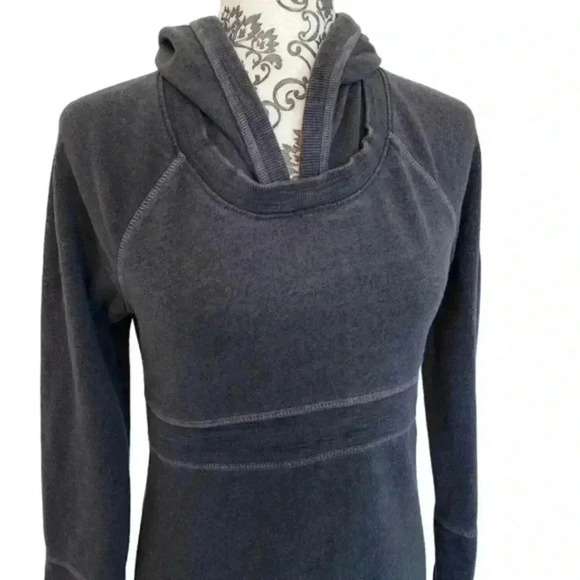 prAna Nanaette Dress Sustainable Earthy Womens S Indie Boho Granola Comfy Grey - Picture 6 of 14